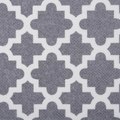 Set Of 2 13"x13"x13" Nonwoven Polyester Lattice Storage Cube Gray - Design Imports