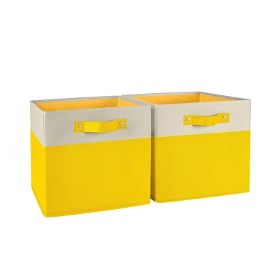 2pc Kids' 10.5" Two-Toned Folding Storage Bin Set - RiverRidge Home - Image 16