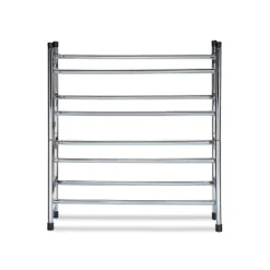 Organize It All Expandable 2 Tier Shoe Rack Chrome
