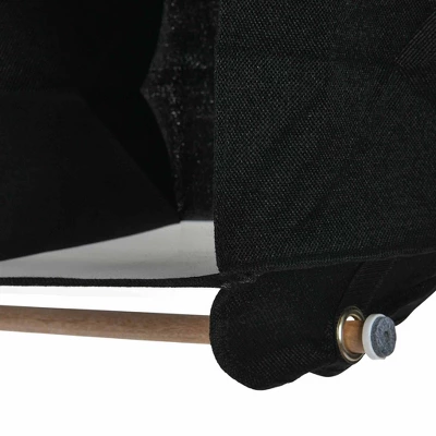 Household Essentials 4 Pocket Wide Organizer With Hangbar Black - Image 5