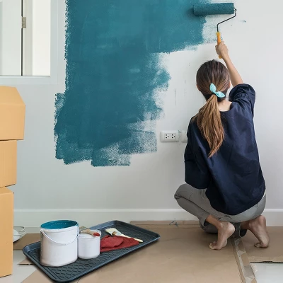 Large All-Weather Indoor/Outdoor Boot Tray - Weather-Resistant Plastic Shoe Mat With Raised Edge For Entryways, Decks, And Patios By Stalwart (Black) - Image 5