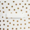 Set Of 4 11" X 11" X 11" Nonwoven Polyester Small Dots Square Storage Cube White/Gold - Design Imports