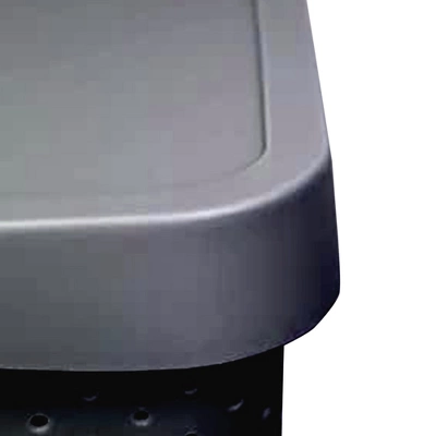 HANAMYA 11 Liter Stackable Lidded Storage Container Multipurpose Bins With Handles For Home And Office Organization, Gray (Set Of 6) - Image 2