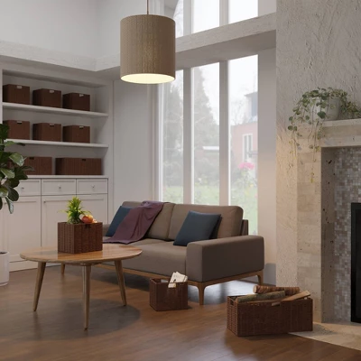 3pc Tessa Woven Rope 3 Small Basket Set Walnut - Winsome - Image 8