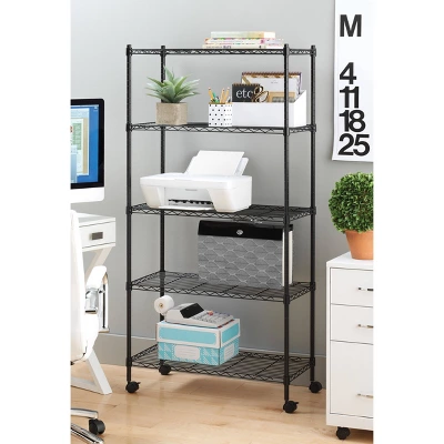 Whitmor Supreme 5 Tier Cart Silver - Image 6