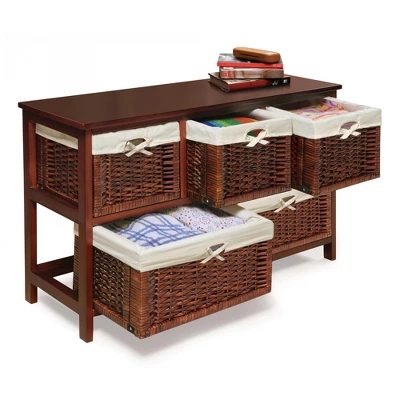 Badger Basket Five Basket Storage Unit With Baskets - Image 2