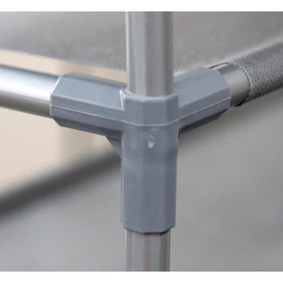 Home Basics 30 Pair Non-Woven Multi-Purpose Stackable Free-Standing Shoe Rack, Grey - Image 2