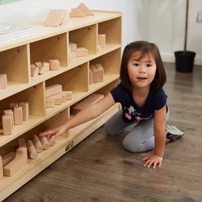 ECR4Kids Mobile Block Storage Unit, Large, Classroom Furniture, Natural - Image 6