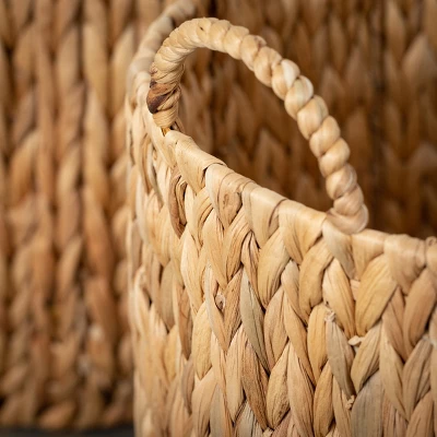 16.5"H Sullivans Handcrafted Fiber Baskets Set Of 2, Natural