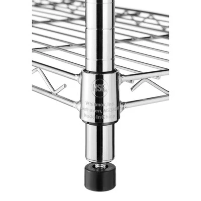 Whitmor 5 Tier Supreme Large Shelving Chrome Silver - Image 3
