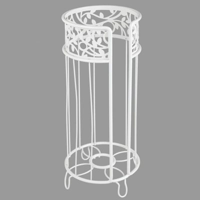 MDesign Metal Toilet Paper Holder Stand - Storage For 3 Rolls - Image 4