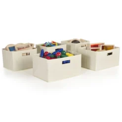 Guidecraft Decorative Storage Bins - Set Of 5