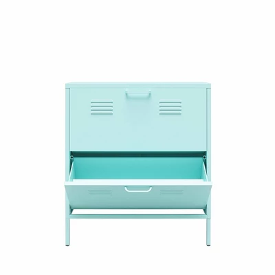 Cache 2 Door Shoe Storage Cabinet Mint - Novogratz - Image 9