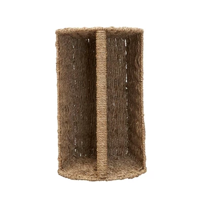 Household Essentials Rectangular Magazine Rack Seagrass - Image 3