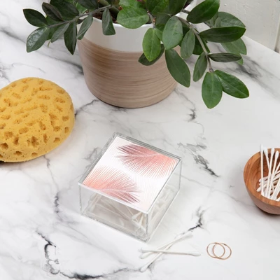 Gale Switzer Palm Leaf Synchronicity 4" X 4" Acrylic Box - Deny Designs - Image 3