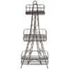 Three Tier Ville Des Lumieres Collection Eiffel Tower Spa Tower Bronze - ELLE DECOR