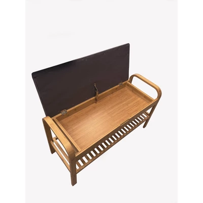 Cambridge Bamboo Shoe Bench Natural - Proman Products - Image 4