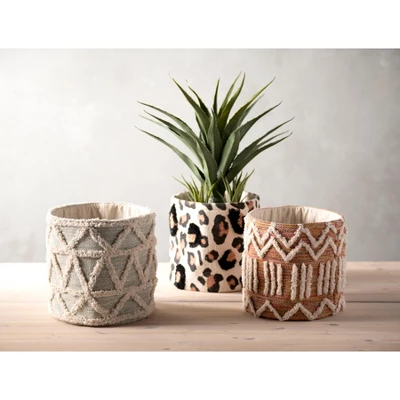 Haven Geo Tufted Decorative Basket - Image 3