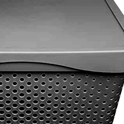 HANAMYA 11 Liter Stackable Lidded Storage Container Multipurpose Bins With Handles For Home And Office Organization, Gray (Set Of 6) - Image 4