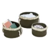 Honey-Can-Do Set Of 3 Cotton Rope Baskets Olive