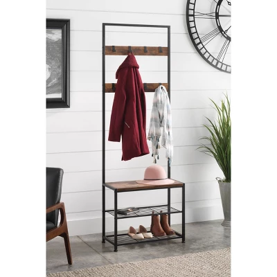 Whitmor Modern Industrial Entryway Tower Black - Image 6
