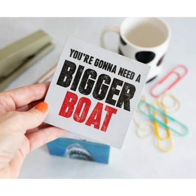 Ukonic JAWS Logo Tin Storage Box Cube Organizer With Lid | 4 Inches - Image 4