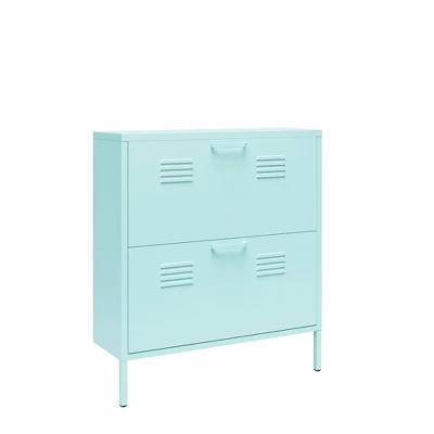 Cache 2 Door Shoe Storage Cabinet Mint - Novogratz - Image 5