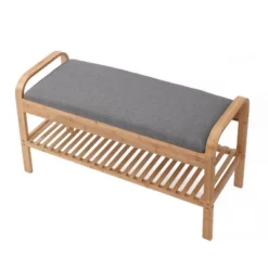 Cambridge Bamboo Shoe Bench Natural - Proman Products