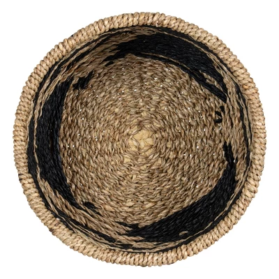 Black Rope & Seagrass Basket - Foreside Home & Garden - Image 2