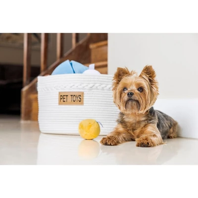 Midlee Oval Braided Handle Toys Basket - Image 3