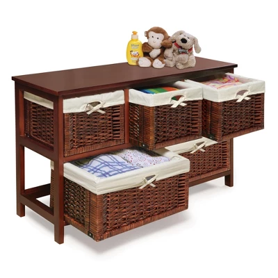 Badger Basket Five Basket Storage Unit With Baskets - Image 3