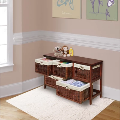 Badger Basket Five Basket Storage Unit With Baskets