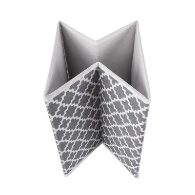 Set Of 2 13"x13"x13" Nonwoven Polyester Lattice Storage Cube Gray - Design Imports - Image 5