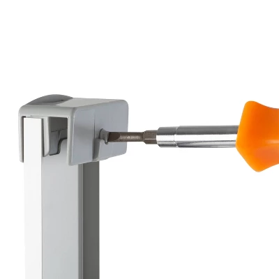 Two Tier Jumbo Aluminum Glass Wall Mounted Shower Caddy Clear - Bath Bliss - Image 3