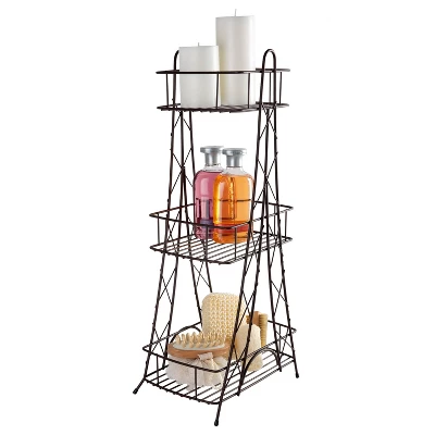 Three Tier Ville Des Lumieres Collection Eiffel Tower Spa Tower Bronze - ELLE DECOR - Image 3