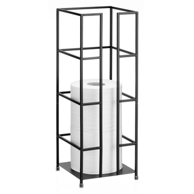 MDesign Metal Toilet Paper 3-Jumbo Roll Storage Reserve Tower Stand - Image 7
