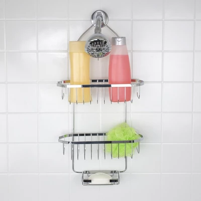 Home Basics Chrome Plated Steel Shower Caddy - Image 4