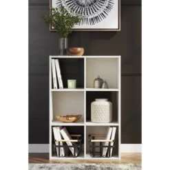 35.43" Aprilyn Six Cube Organizer White - Signature Design By Ashley