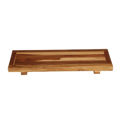 29"x2" Eleganto Teak Wood Bathtub Storage Caddy Natural - EcoDecors - Image 3