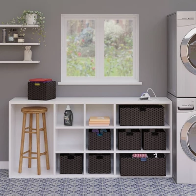 2pc Melanie Woven Fiber 2 Small Basket Set Chocolate - Winsome - Image 7