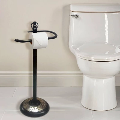 Freestanding Toilet Tissue Holder Bronze - Nu Steel - Image 4