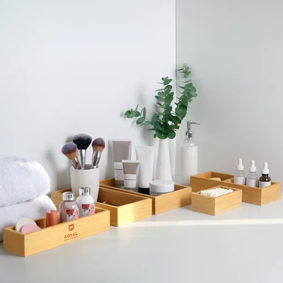 Royal Craft Wood Universal Bamboo Storage Box Set - Image 2