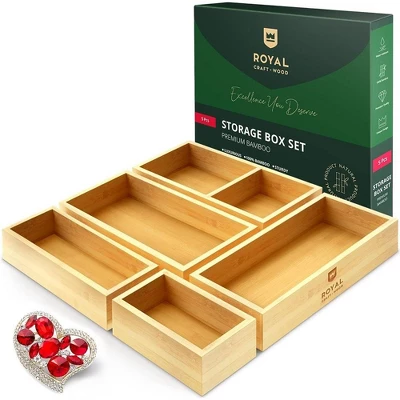 Royal Craft Wood Universal Bamboo Storage Box Set - Image 7