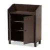 Rossin Wood 2 Door Entryway Shoe Cabinet - Baxton Studio