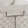 Design Imports Set Of 5 Rustic Bronze Chicken Wire Stone And Gingham Check Liner Baskets White
