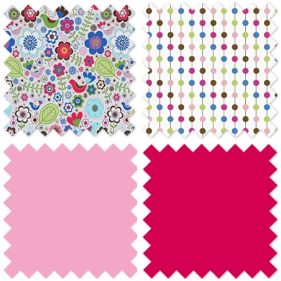 Bacati - Botanical Pink Storage Box Large - Image 5