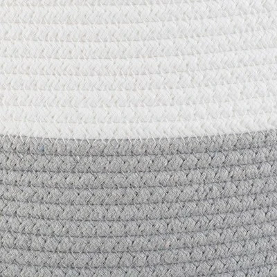 Home-Complete Cotton Rope Laundry Basket - Image 2