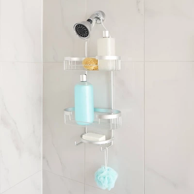 Three Tier Aries Rust Proof Aluminum Shower Caddy - Better Living Products - Image 4