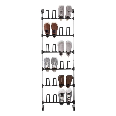 Organize It All Overdoor 12 Pair Shoe Rack Basic Collection - Image 5