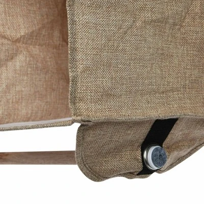 Household Essentials 4 Pocket Wide Organizer With Hangbar Latte - Image 4